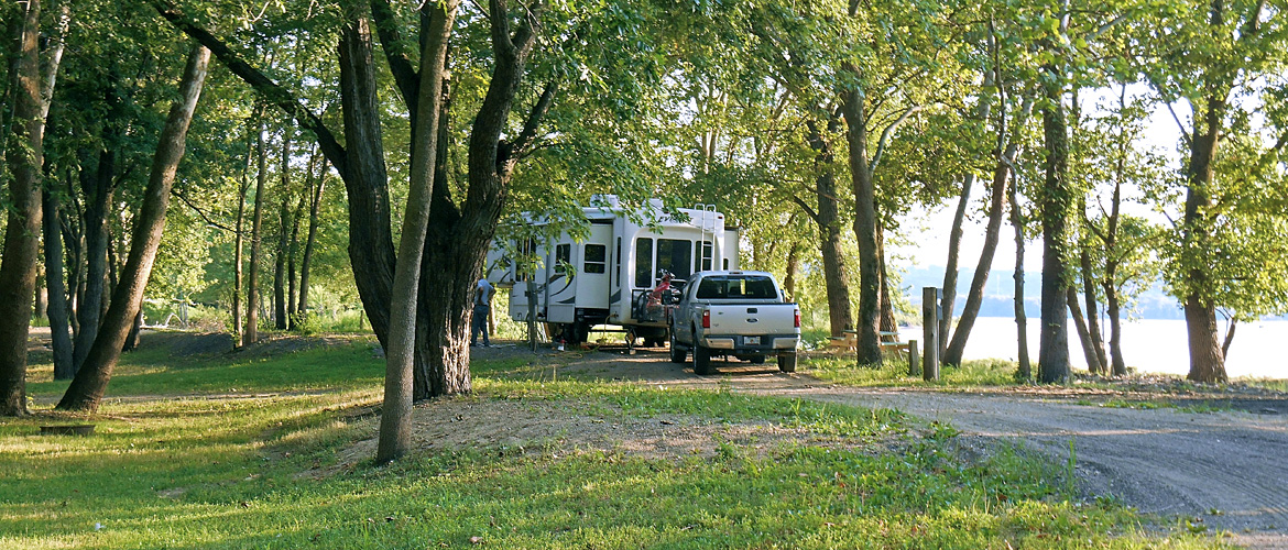 Waterfront Campsite at MillPoint RV Park
